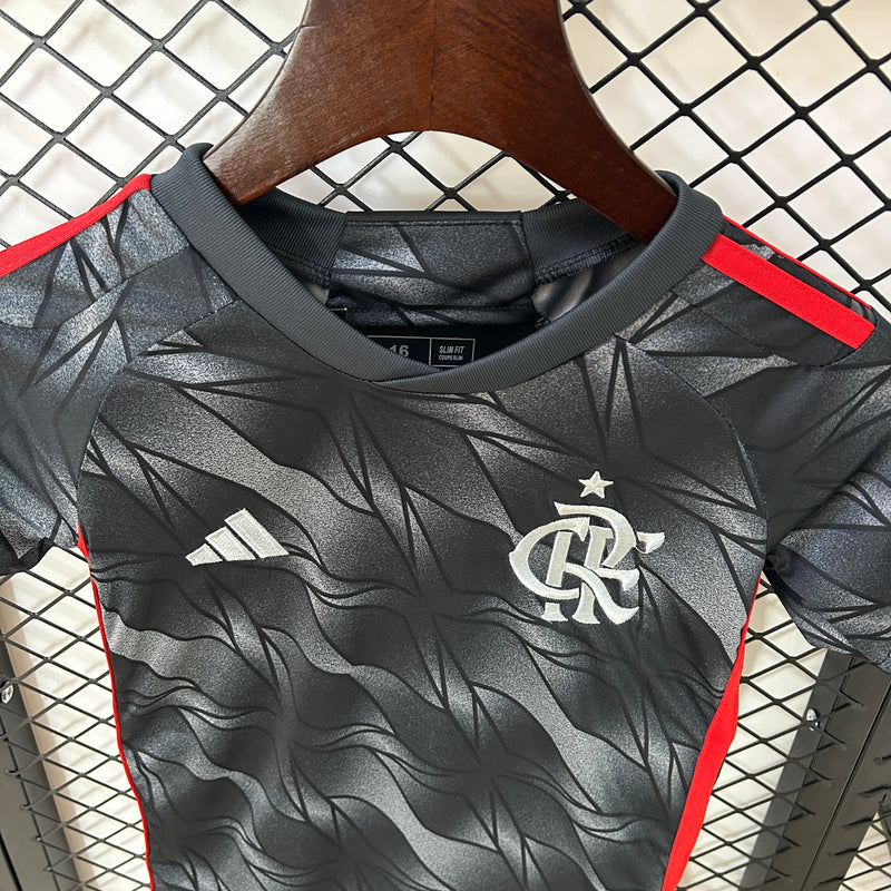 Uniforme Infantil Flamengo Third (3) 2024/25 Adidas